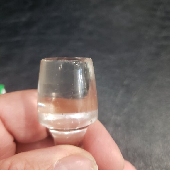 Victorian Hand Blown Decanter With Floral Bouquet And Twisted Rope Handle - Picture 7 of 10